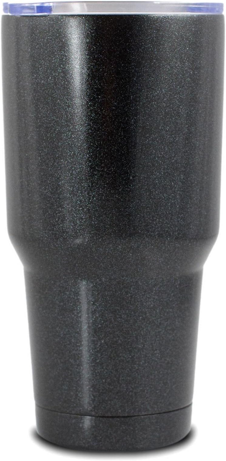 30oz Travel Mug Vacuum Insulated Cup (Black Sparkle)