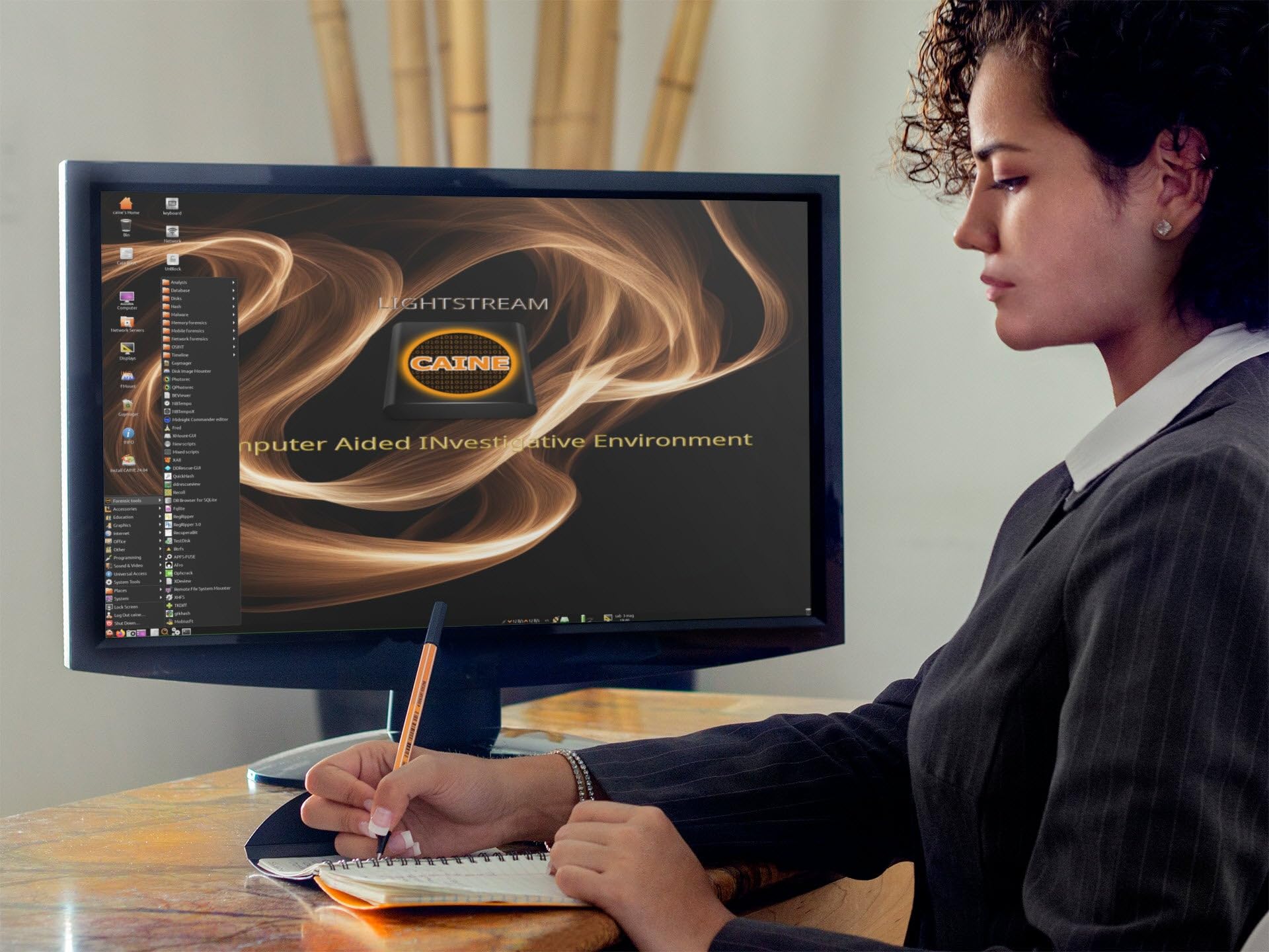 Tech Store On Caine Computer digitale Forensik Ermittlungs Linux-Umgebung für PC leben | Digitales Forschungs-Kit zur Überprüfung von Beweisen, Datenwiederherstellung, Cybersicherheit und IT-Diagnose