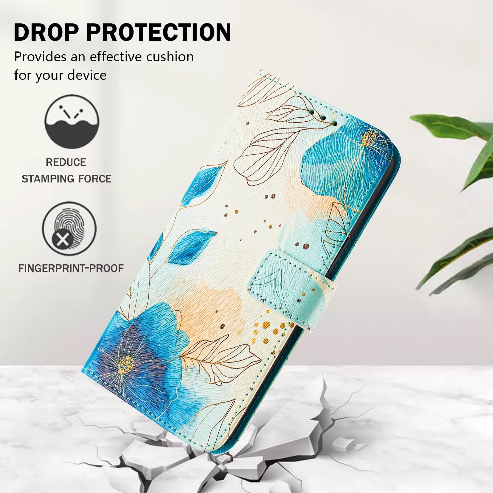 SEAHAI Cover Portafoglio Per Xiaomi Redmi Note 13 4G - Custodia In Pelle Viola Con Gatto In Rilievo, Slot Carte E Supporto RFID - 2