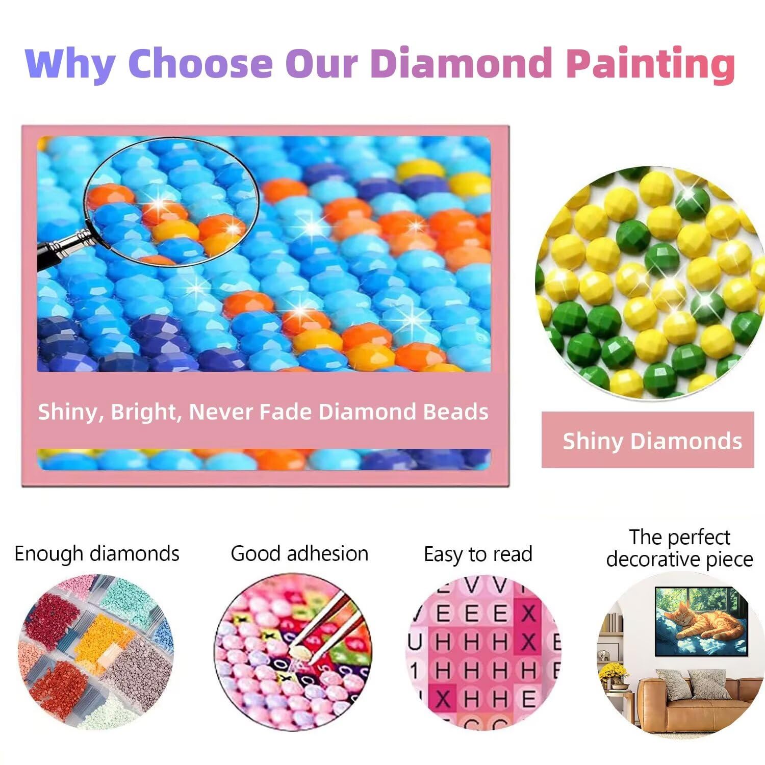 Diamentowy obraz kot malarstwo diamentowe manga diamentowe malowanie dla dorosłych, 5D DIY haft diamentowy ścieg krzyżykowy hobby kreatywne rzemiosło dla dorosłych, zestaw do dekoracji ścian, 100 x