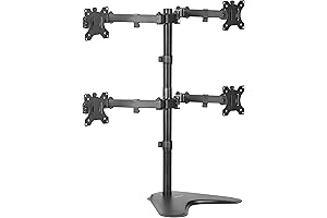 Quad Monitor Mount Standing desk for up to 30 inch Diagonal LED Monitors