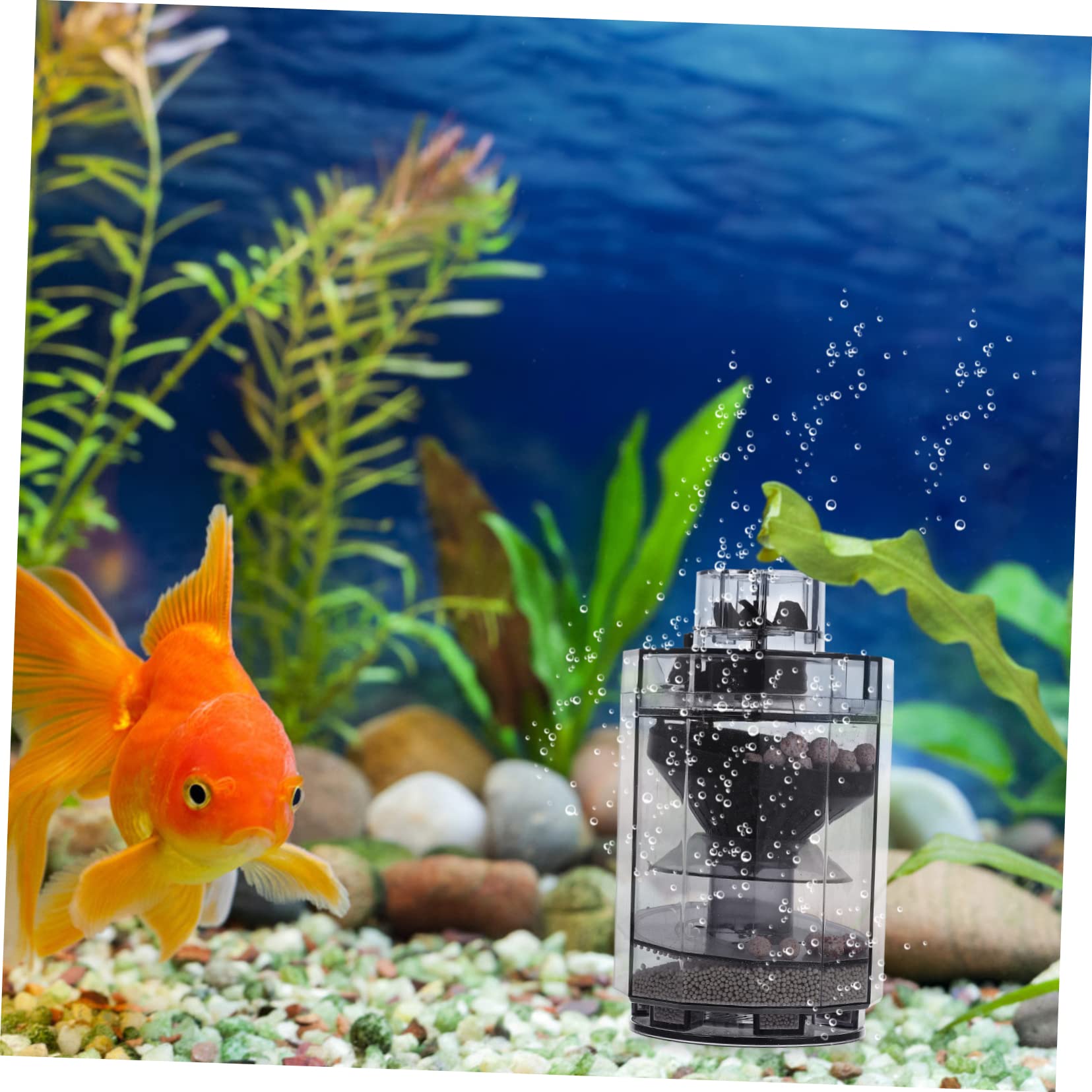 UKCOCO 5St Filter für Fischbecken Batterie Luftpumpe Aquarium Entferner Unterdrückung Nachfüllungen wasserwechsel sauerstoffpumpe Werkzeug Tank Wasserfilter Tankwäscher Abs Light Grey