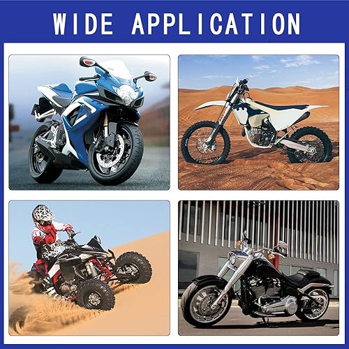 Miniatura 4 de Manillar universal para motocicleta, 7/8 pulgadas, 2 piezas, con agarre, antideslizante, de goma, para carreras, motos de cross