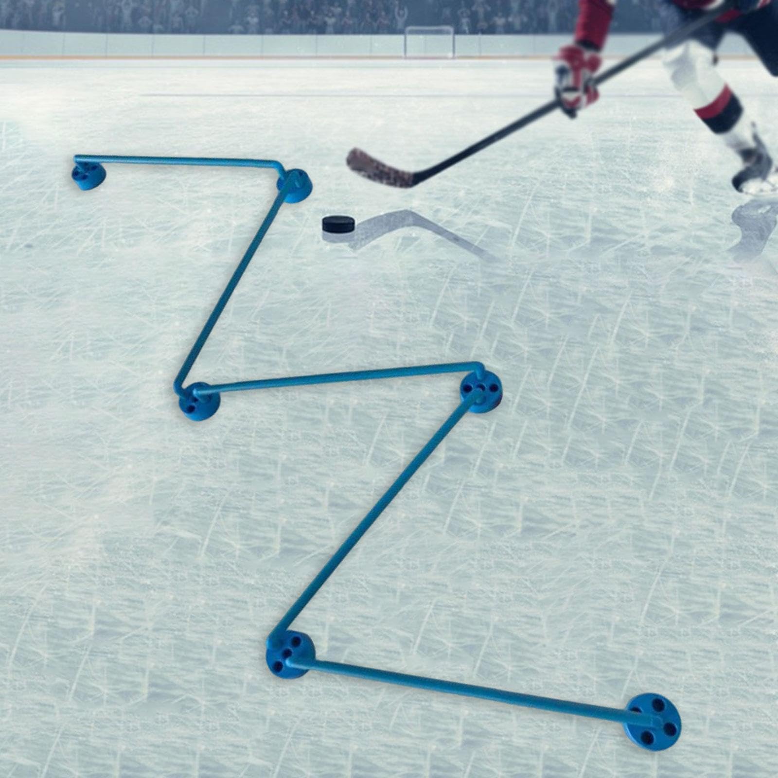 5 Pièces Équipement D'Entraînement Hockey Ensemble d'obstacles Bâton Maniement Balle PP Conception Modulable et Portable Adapté à L'Entraînement Joueu