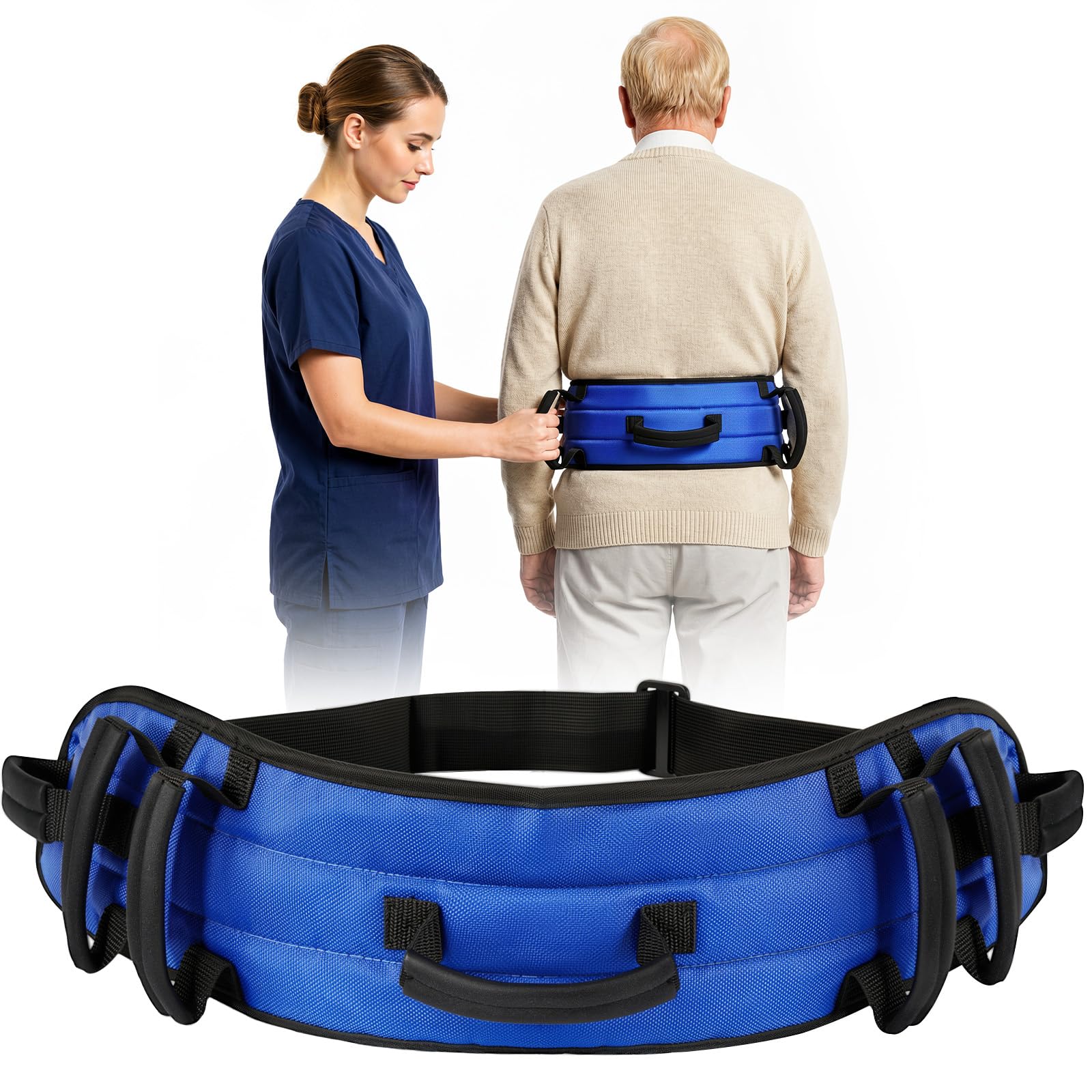 Rhino Valley 7-Handle Padded Gait Belt