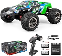 YONCHER YC200 Remote Control Car, 1/16 45+Km/h Offroad Remote Control Car Adult for Children, Radio Control Car 4WD, 4x4 RC Crawler Remote Control Trucks Toy with 2 Batteries 55min+