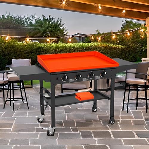 Miniatura 2 de Tapete de cubierta de plancha de 36 pulgadas para parrilla Blackstone, accesorios de protección completa para parrilla, tapete de silicona de grado