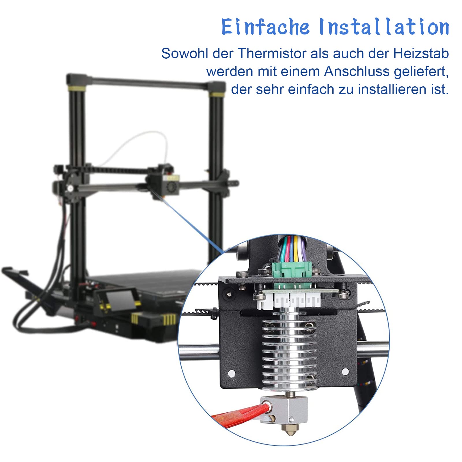 24V 40W Hotend K Per Anycubic Vyper Testina Di Stampa Vulcano - Foto 11