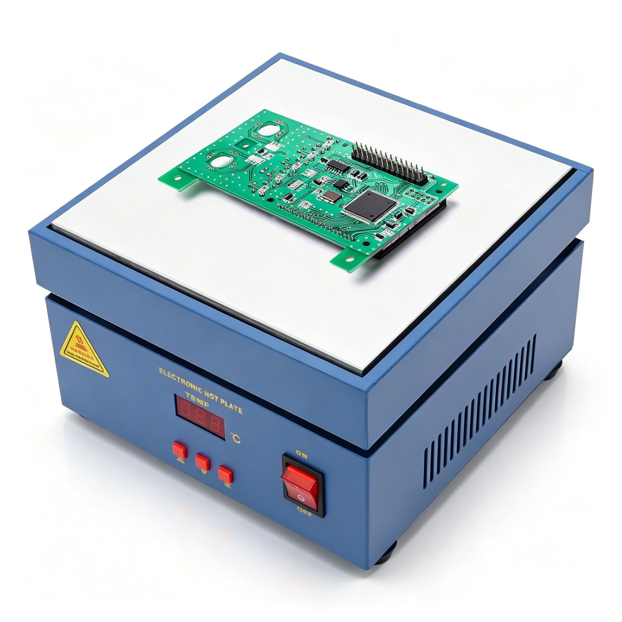800W Precalentador Estación de soldadura Estación de soldadura Microordenador Placa de calefacción eléctrica Precalentamiento Soldadura Precalentamiento Estación de tren 200 x 200 mm Placa