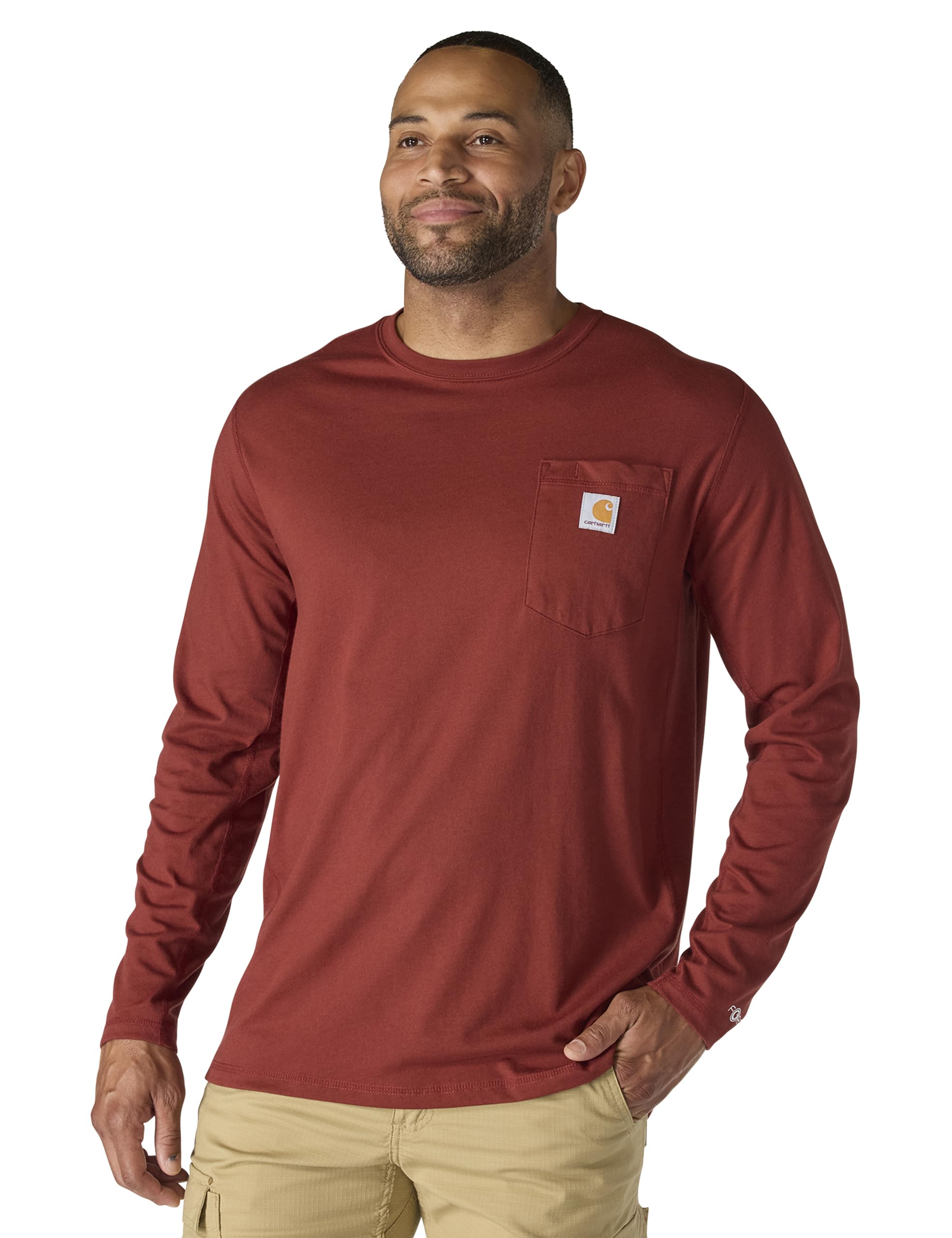 Carhartt Men's Force Relaxed Fit Midweight Long-Sleeve Pocket T-Shirt