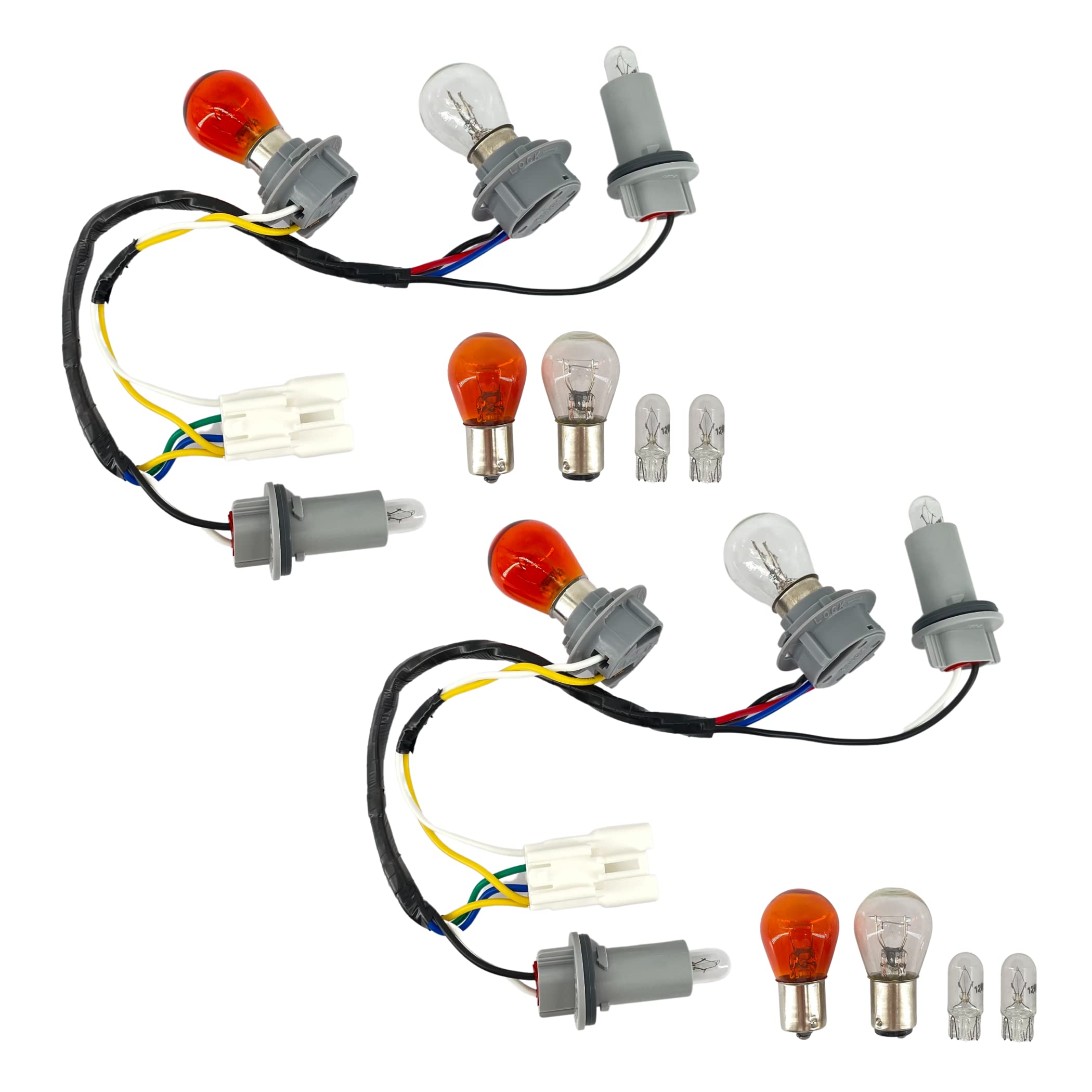 ALTBET Tail Light Wiring Harness with 16 Halogen Bulbs