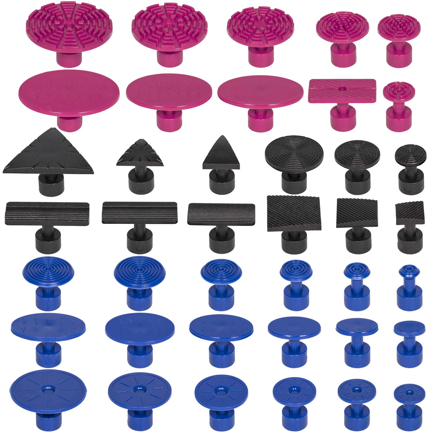 Puller Tabs 40pcs Plus 40pcs Automotive Paintless Dent Repair Tool Glue Pulling Tabs Car Body Dent Remover Tool Glue Puller Sets Tabs