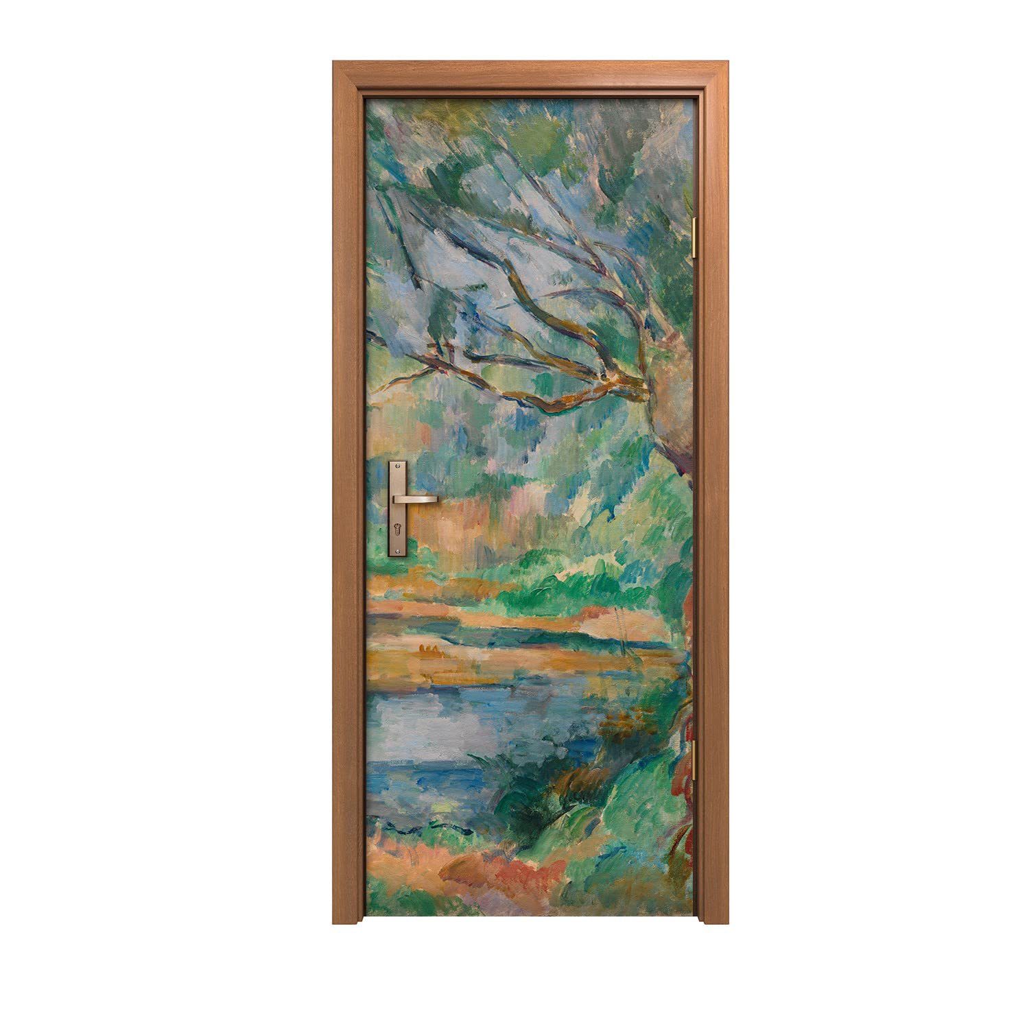 Décoration murale autocollant de porte Brook Paul Cézanne pour salon élégant