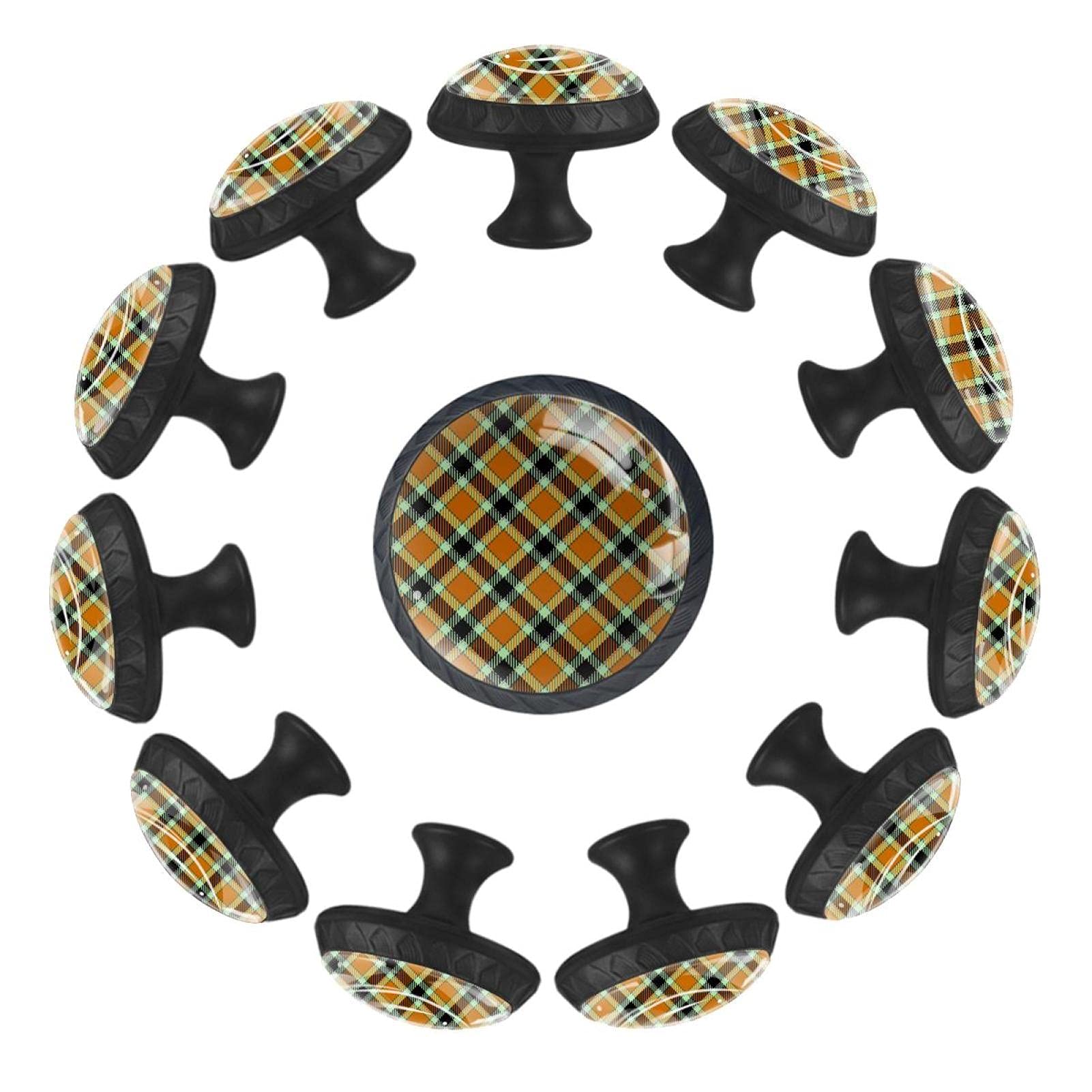 Boutons de meuble enfant pour chambre et salle de jeux orange et noir