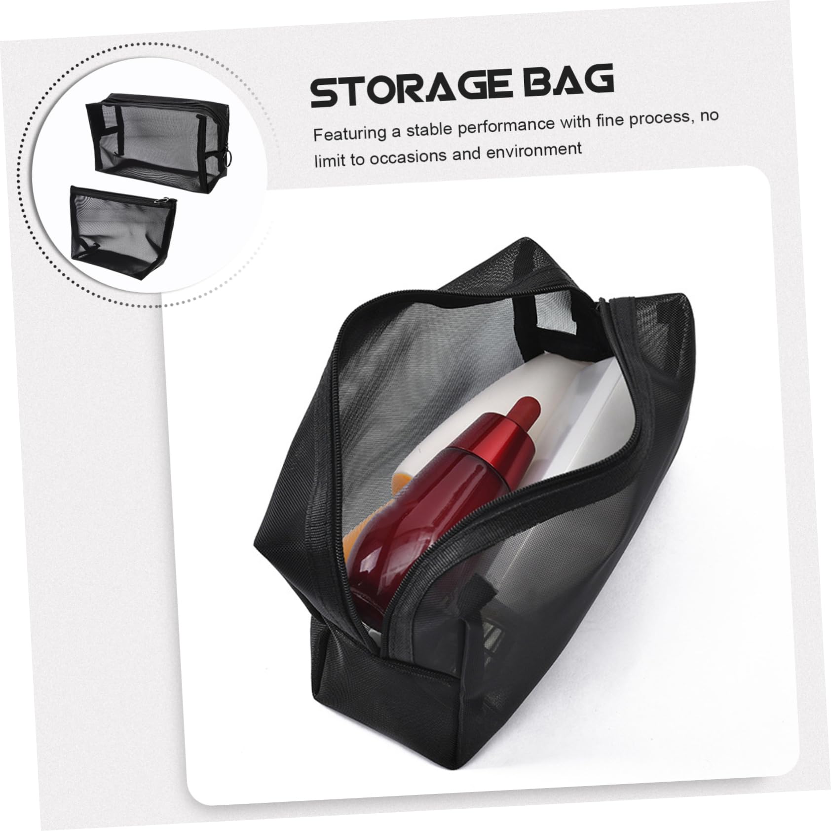 ABOOFAN 10piezas Bolsa De Almacenamiento De Cosméticos De Transparente para Organizador De Artículos De Aseo para Hombres De Gran Capacidad Neceser De Ducha y Accesorios De