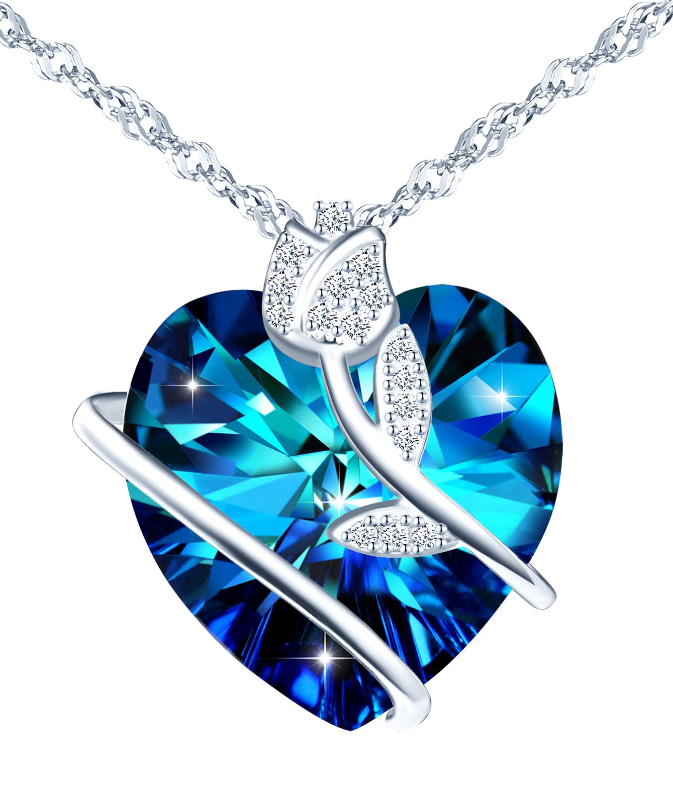 Collana Donna Cristallo Cuore Pendente Best Friend Lettera Collana Moda Cou