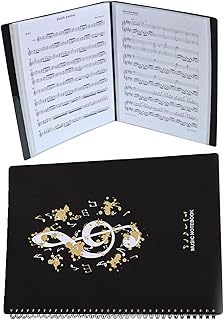SDHFSGN Cartella per Spartiti Musicali Cartella di Archiviazione per Musicisti Cartella del Corpo Cartella Spartiti Foglio di Musica Tascabile A4 1 Pezzi Molto Comodo da Riporre A Prova di umidità