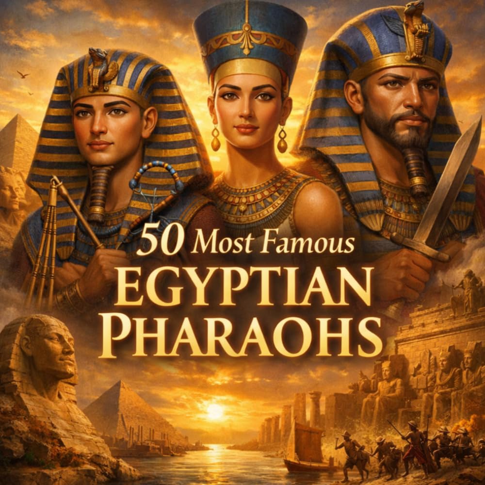 50 Most Famous Egyptian Pharaohs: An Illustrated Introduction to Ancient Egypt’s Greatest Kings and Queens for Kids (Historic Leaders Every Kid Should Know)