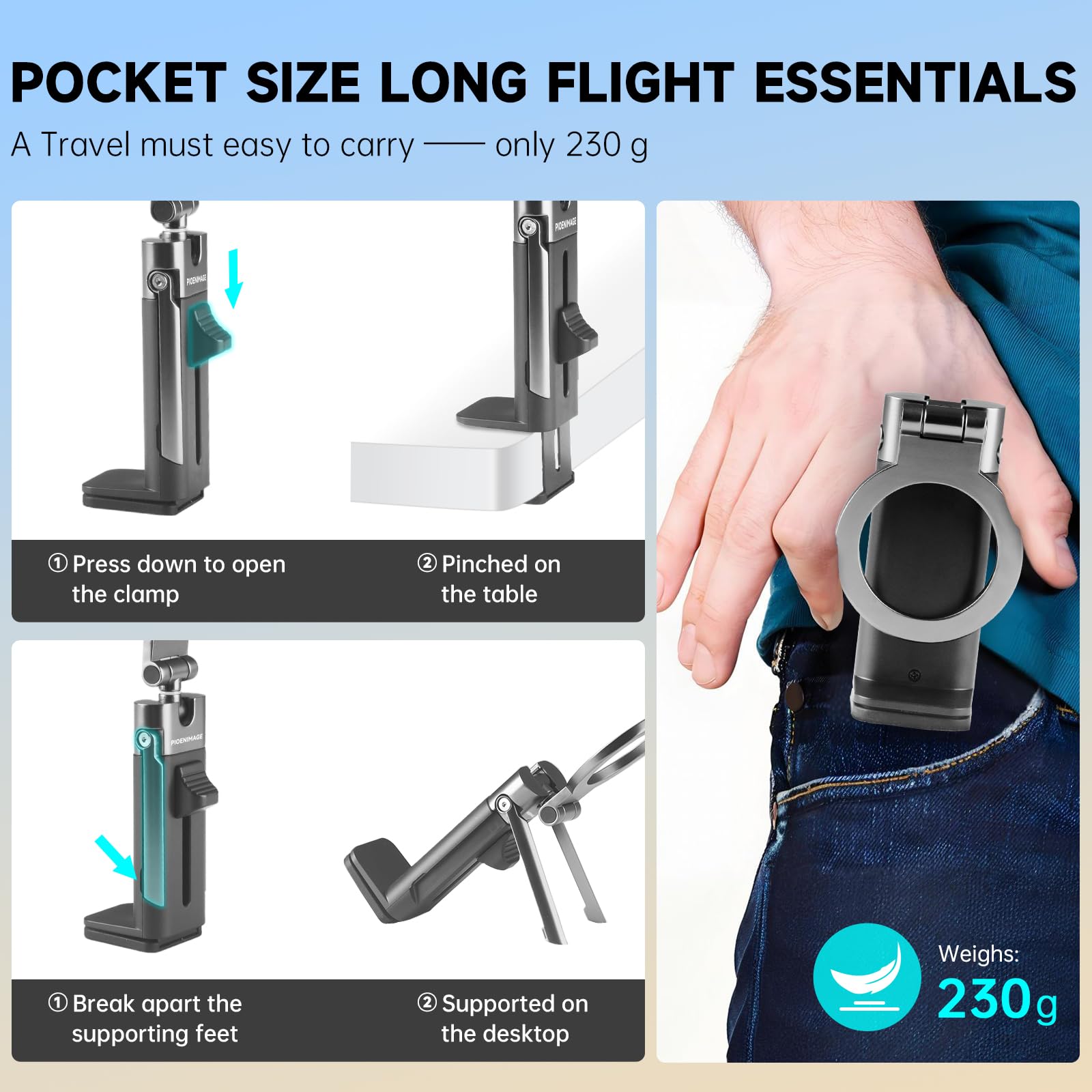 Supporto magnetico per telefono per iPhone 17-12, supporto magnetico pieghevole per scrivania, rotazione a 360°, supporto per telefono da viaggio con magnete più forte