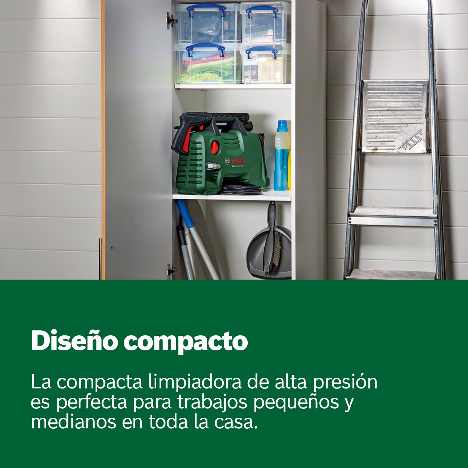 Bosch Hidrolimpiadora de Alta presión EasyAquatak 120 (1500 W, Kit para hogar y para Coche Incluido, caudal máx.: 350 l/h, en Caja)