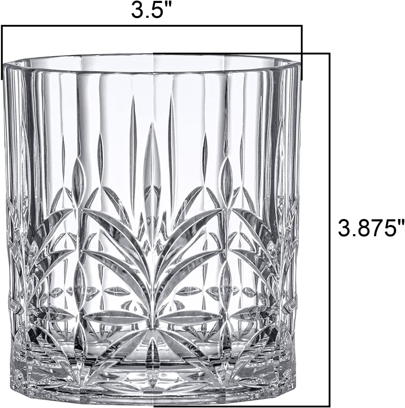 Amazing Abby - Whitney - 14-Ounce Plastic Whiskey Glasses (Set of 6), Plastic Wine Glasses, Reusable, BPA-Free, Shatter-Proof, Dishwasher-Safe, Perfect for Poolside, Outdoors, Camping, and More - Image 4