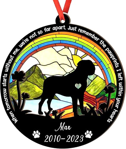 Miniatura 53 de Adorno de atrapasoles de setter irlandés personalizado, adorno de Navidad de Setter irlandés, regalo para perro amante, setter irlandés