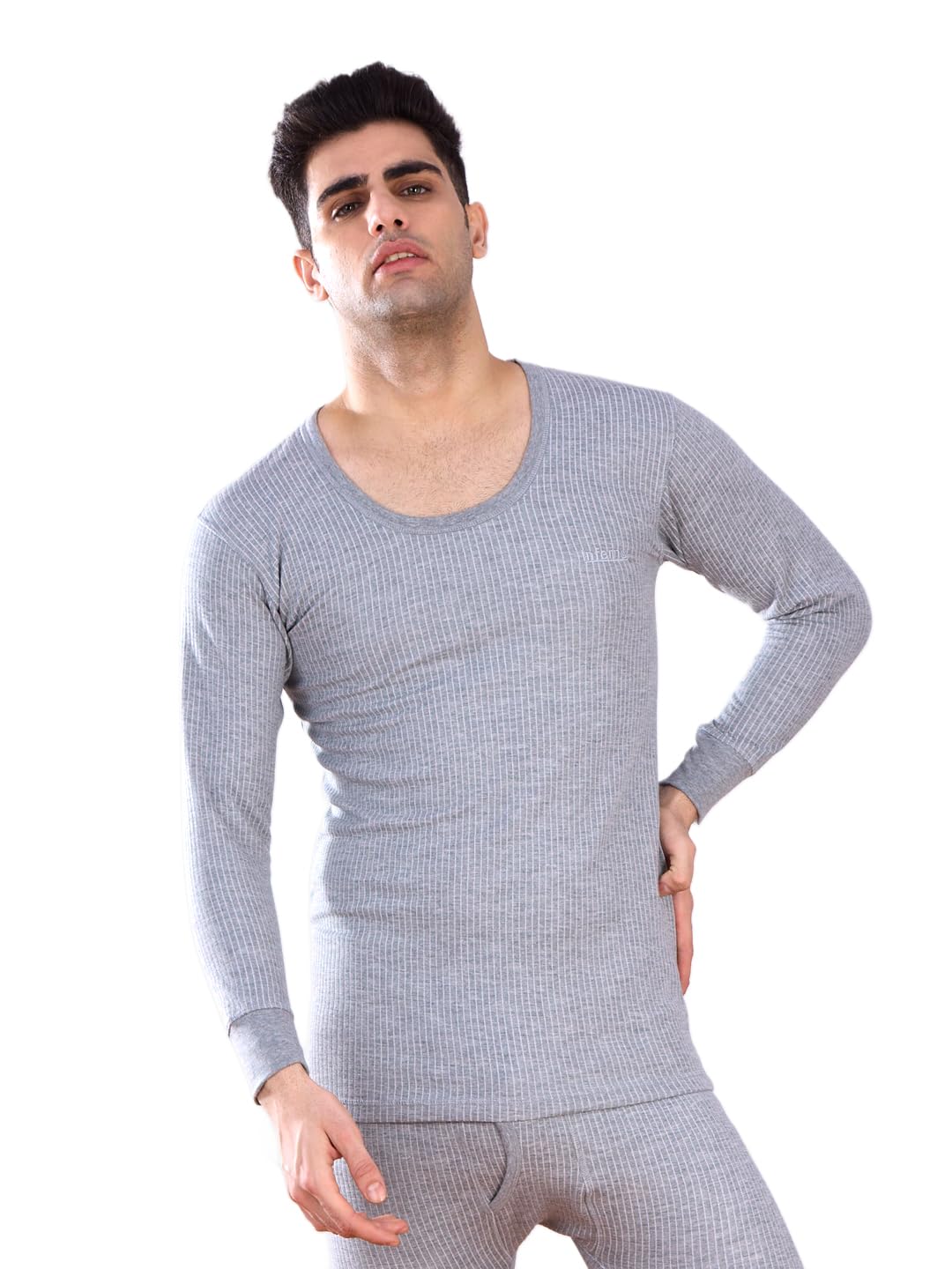 lux inferno Men's Round Neck Thermal Vest | Full Sleeve Winter Innerwear Soft & Warm Cotton Fabric-picture-19