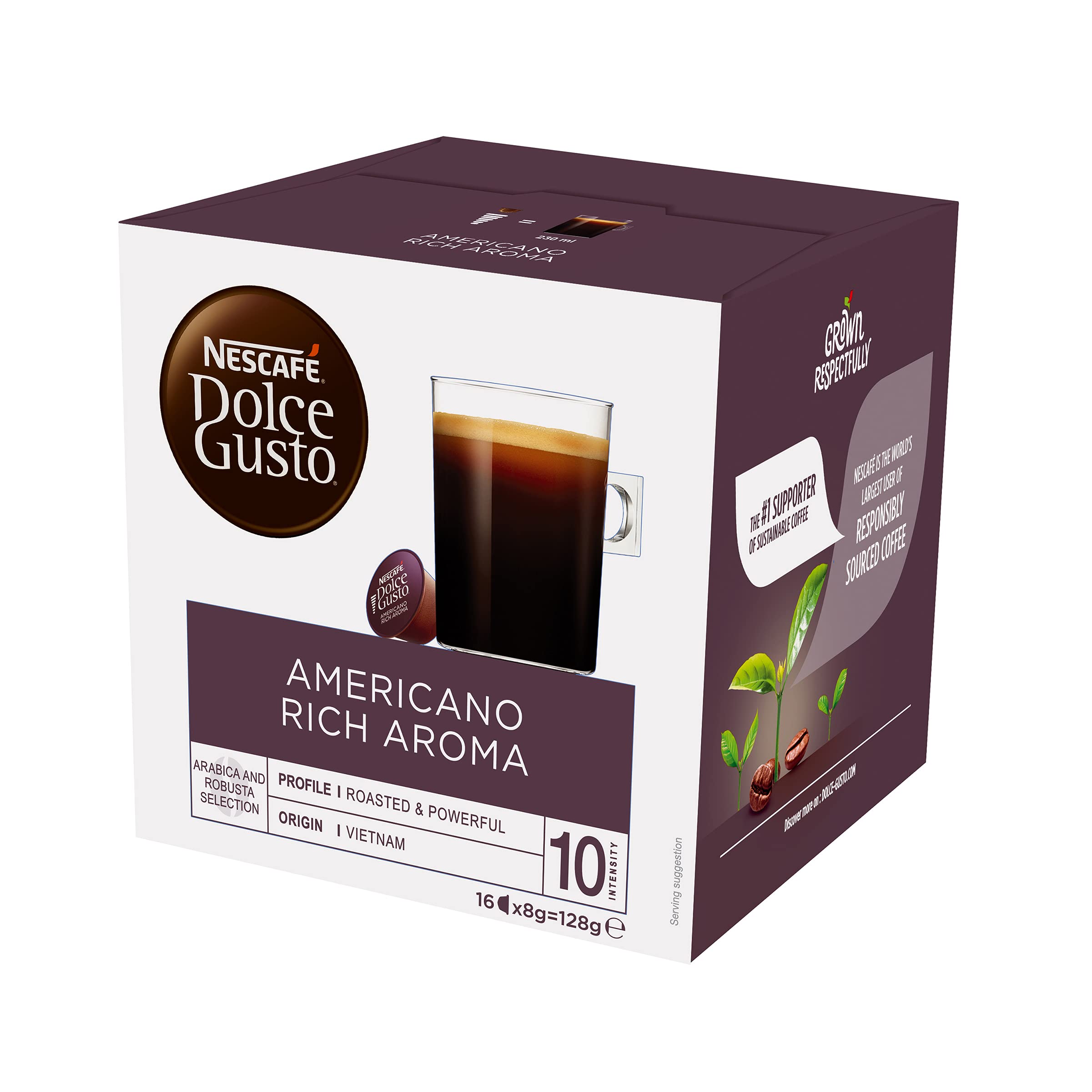 NESCAFÉ DOLCE GUSTO Americano Rich Aroma Coffee Capsules Box of 16 servings  : Amazon.com.au