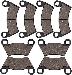 Cyleto Front and Rear Brake Pads for Polaris Ranger 500 570 700 800 2008-2013 Ranger XP 900 2012-2018 Ranger Crew 800 XP HD 6x6 2010-2015 Ranger EV Electric 2010-2015 Ranger Diesel 2014-2017