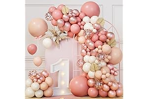 151Pcs Blush Pink Balloon Arch Kit for Garden Events