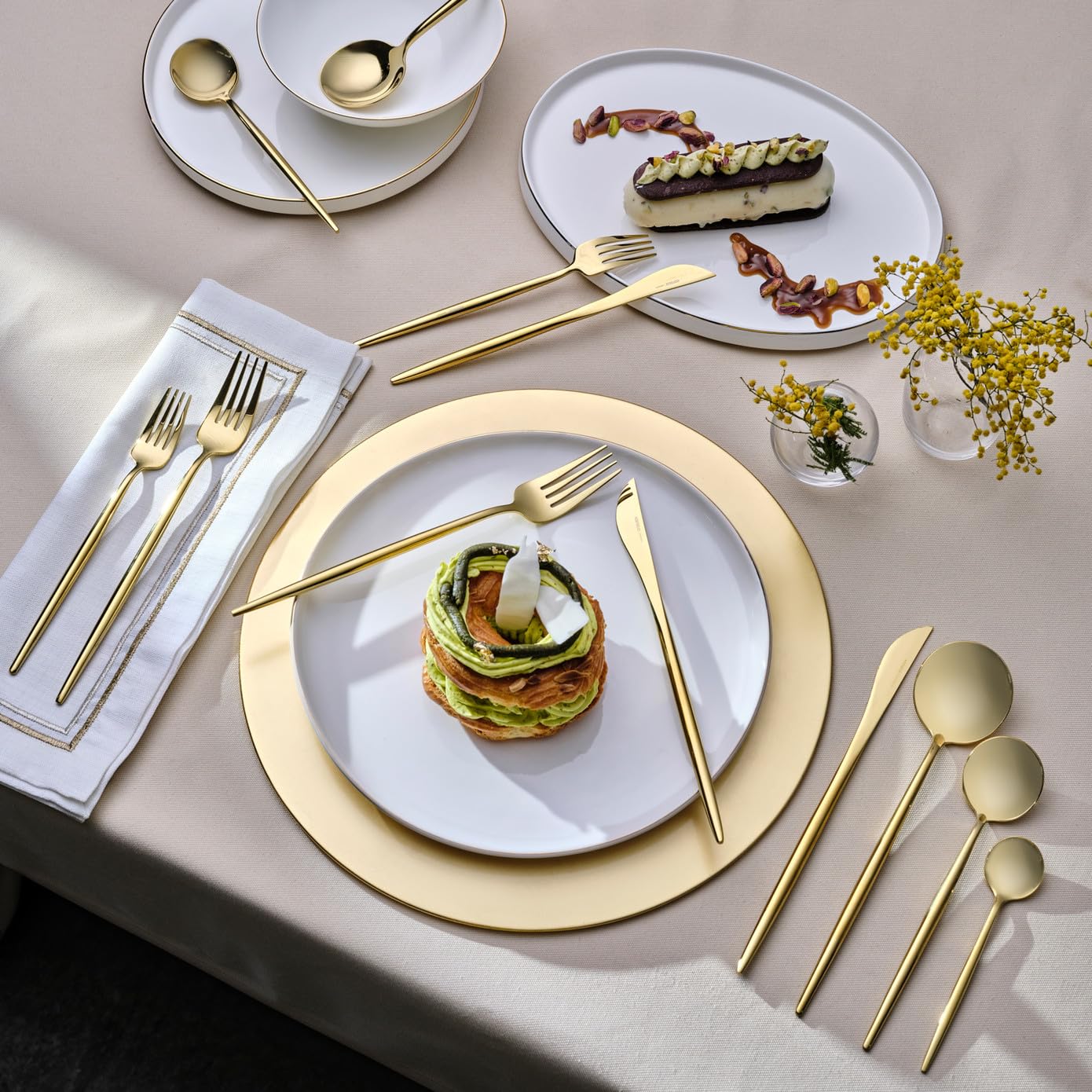 Set De Couverts Karaca New Porto Elegance – 60 Pièces Pour 12 Personnes – Acier Inoxydable – Design Moderne – Inclus Couteaux, Fourchettes, Cuillères à Soupe Et à Dessert - 13