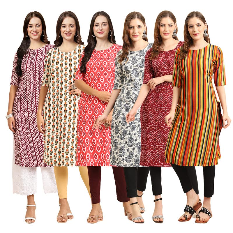 Image of Pinkmint Women's Crepe Regular Kurta
