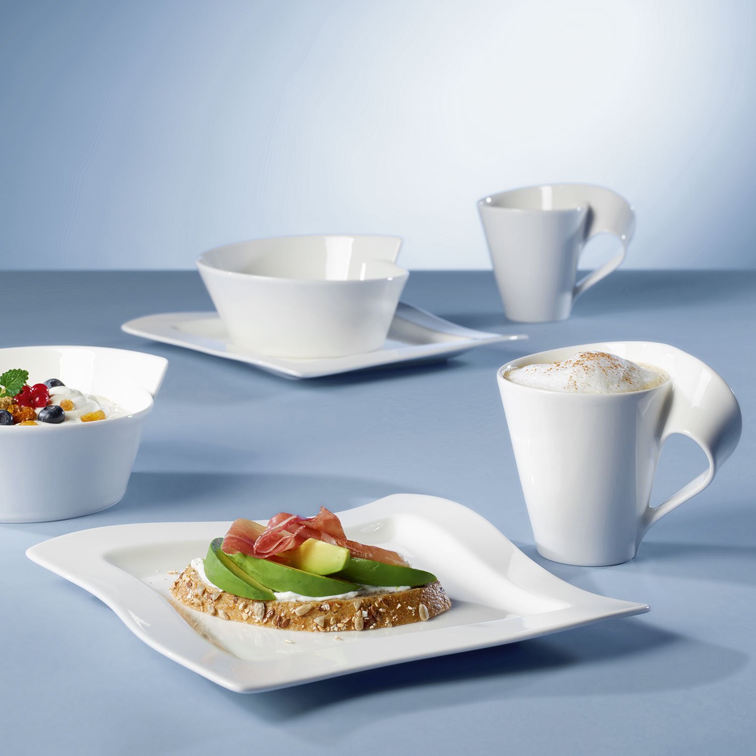 Villeroy & Boch 10-2525-9061 serwis do kawy, porcelana, biały, 39,00 x 29,00 x 22,00 cm, 12 sztuk