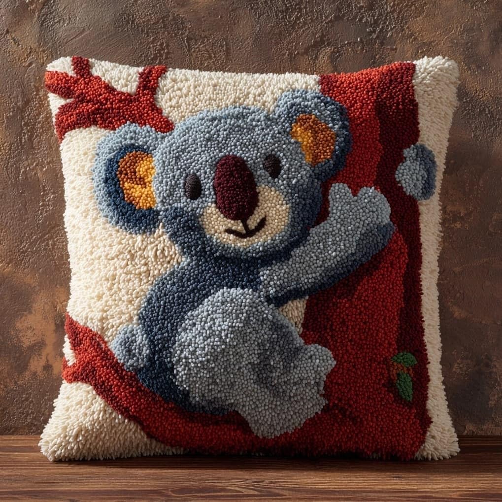 AxiangziK Latch Hook Kits 17x17in,Animal Koala