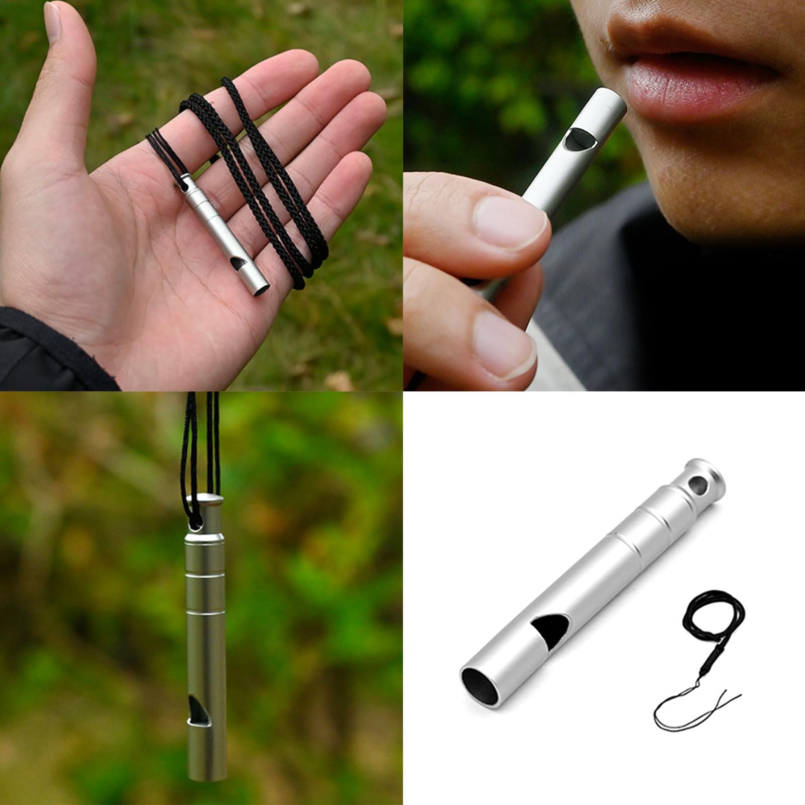 Outdoor Emergencies Whistles Portable Signals Whistles with Lanyard Training Whistles for Camping Hiking Sports