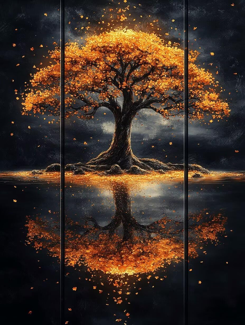 Diamond Painting áRbol Cuadros Decoracion Salon Modernos 80x60 cm ZXSH7489