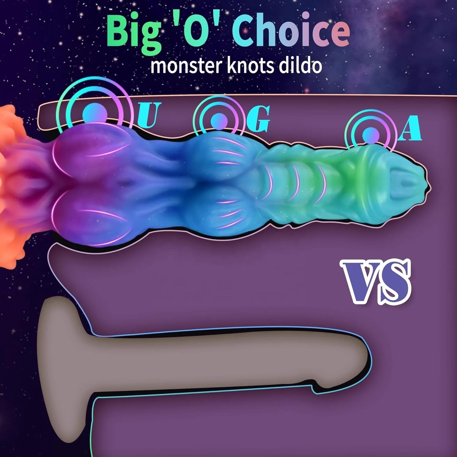 10" Monster Dildo with Knot Fantasy Horse Dildos Big Knots Huge Dragon Dong Thick Anal with Strong Suction Cup, Dog Knotted Penis for Women Sex Anal Toys for Men Gay Adult Toys for Women Men: Vibrant 2 Knots