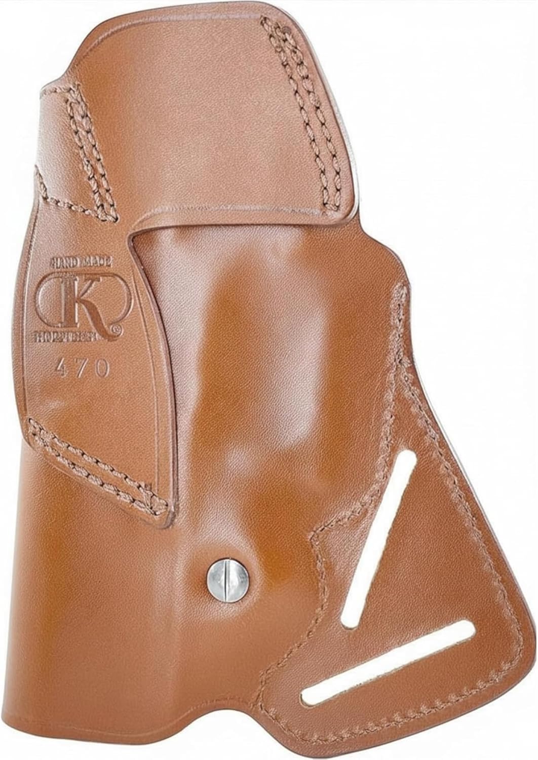 Genuine Leather Small of Back Holster for Glock 19 23 29 32, Ruger SR9 SR22, SW MP9 MP40, Sig P225 P299, Taurus G2 - Right Handed OWB