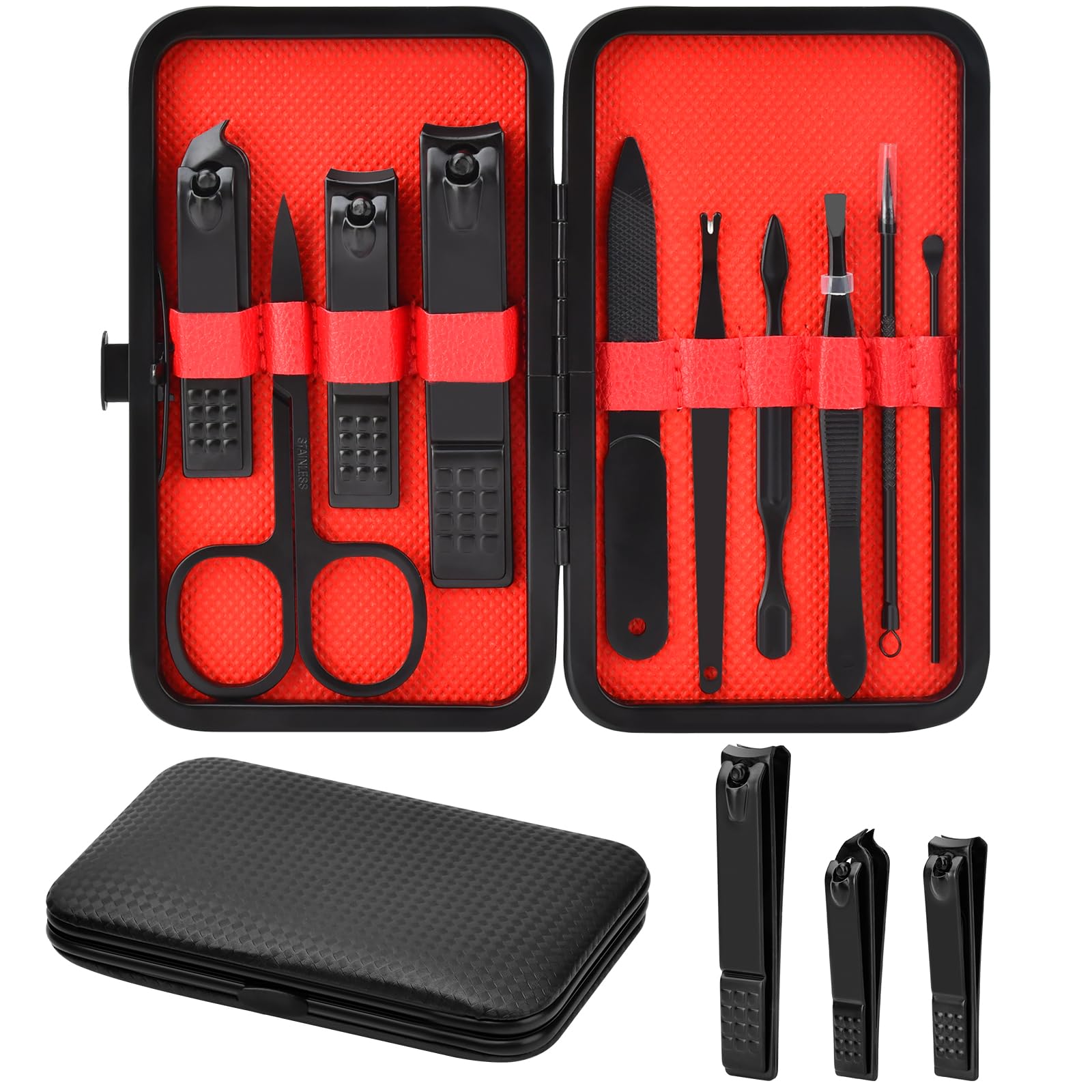 Manicure Set Gifts for Men Teen Boys Professional Stainless Steel Nail Clipper Kit for Him Dad Husband Brother