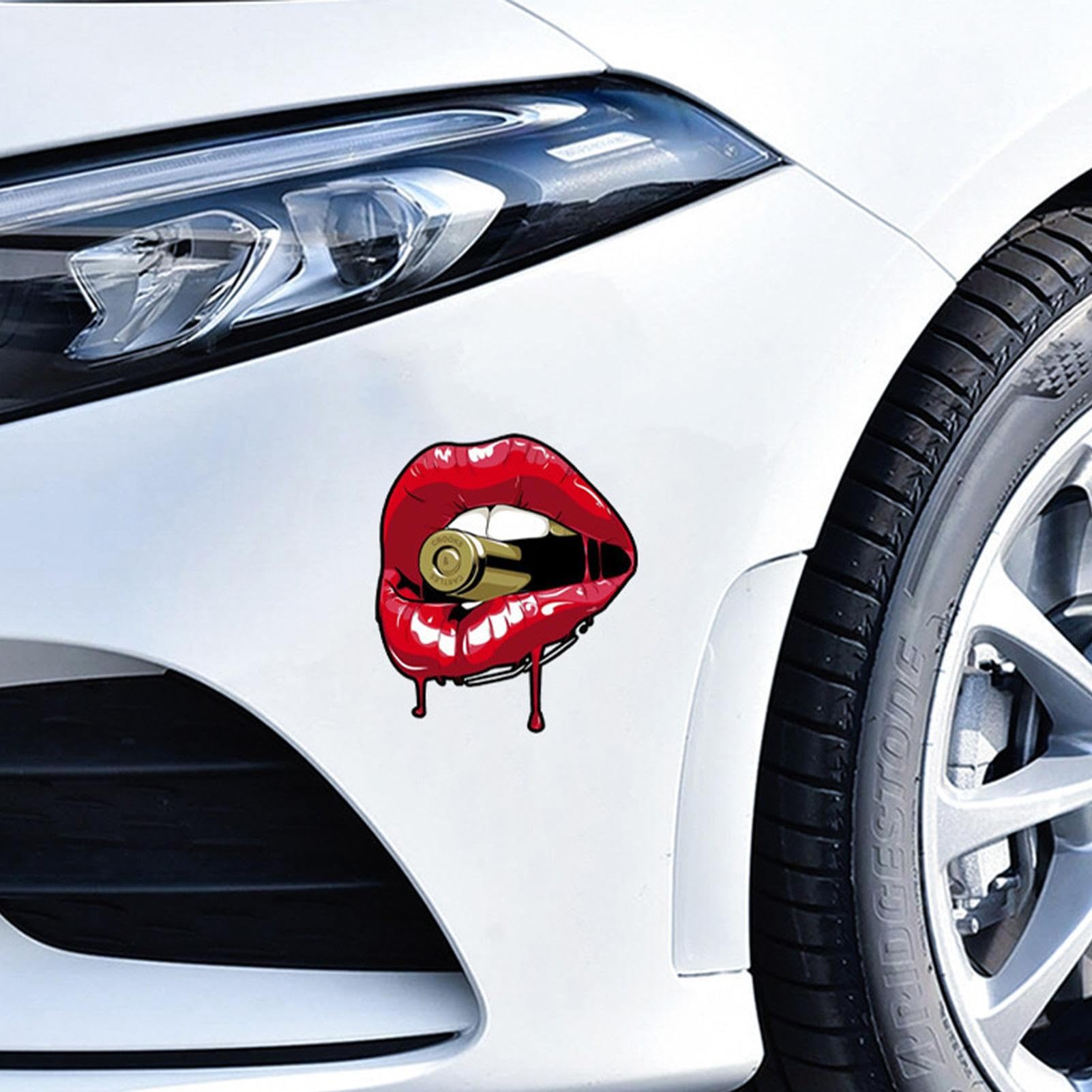 adesivo in per auto con cardiaco versione 2, per paraurti di