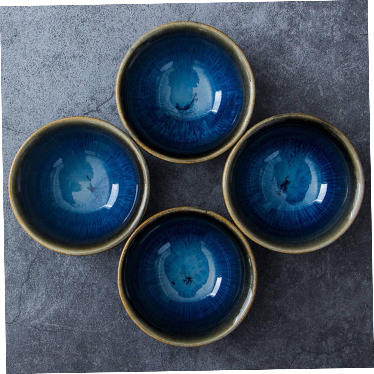 BEBEMOKO 2pcs Style Ceramic Sake Cups Pottery Sake Serving Cups for Tea and Elegant Design for Home Use and Smooth Finish