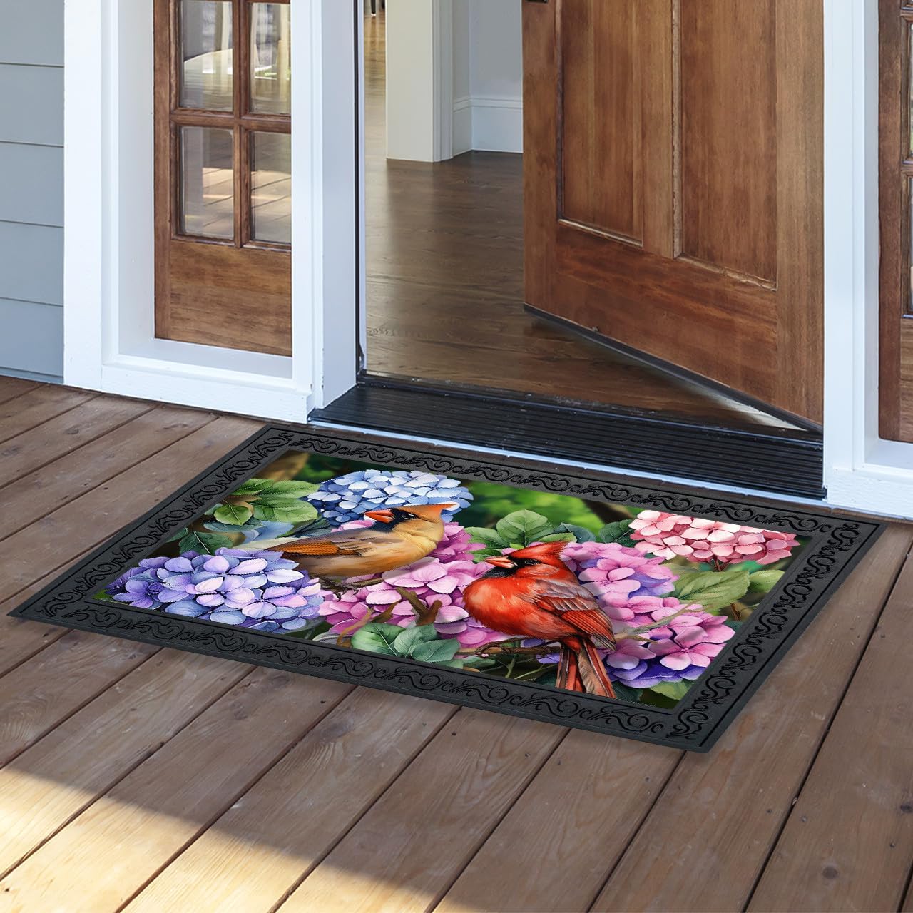 Briarwood Lane Perched Cardinals Doormat