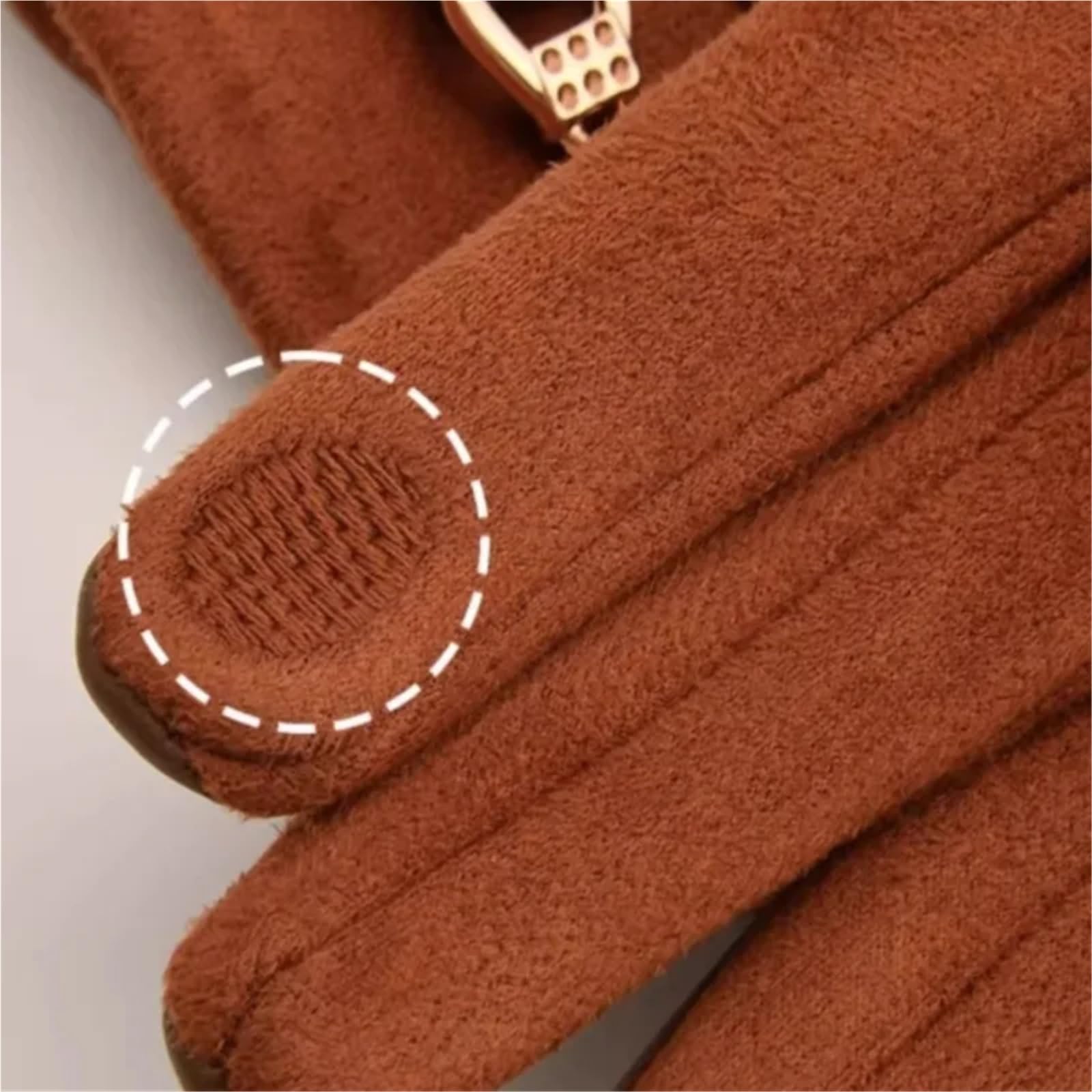 Guanti In Pelle Da Donna Guanti invernali da donna in pelle scamosciata e velluto, caldi resistenti, eleganti, morbidi antivento, for ciclismo Per Donna
