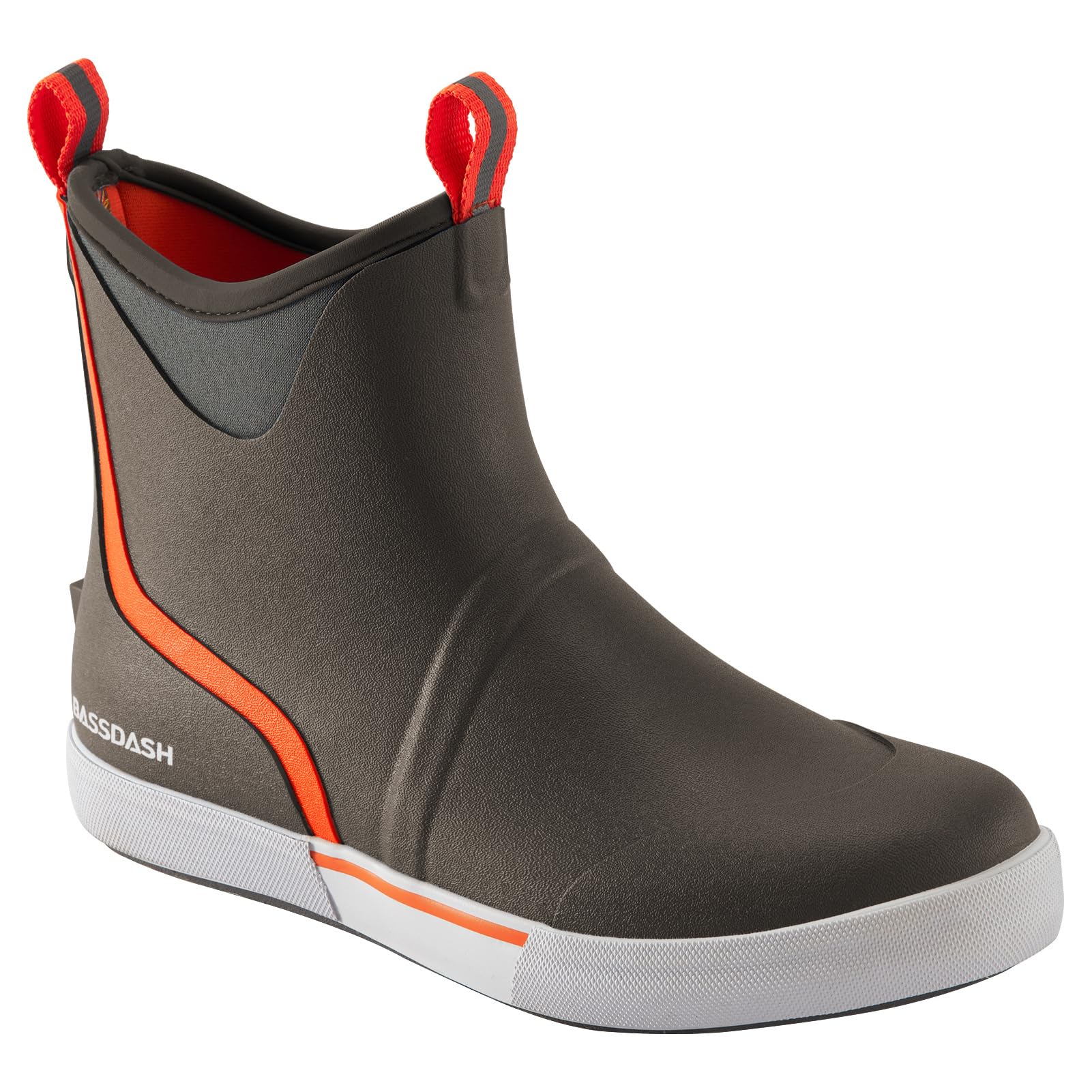 BASSDASH Stivali da uomo impermeabili da 15,2 cm con fodera traspirante antiscivolo in neoprene gomma caviglia stivali da pioggia per pesca nautica