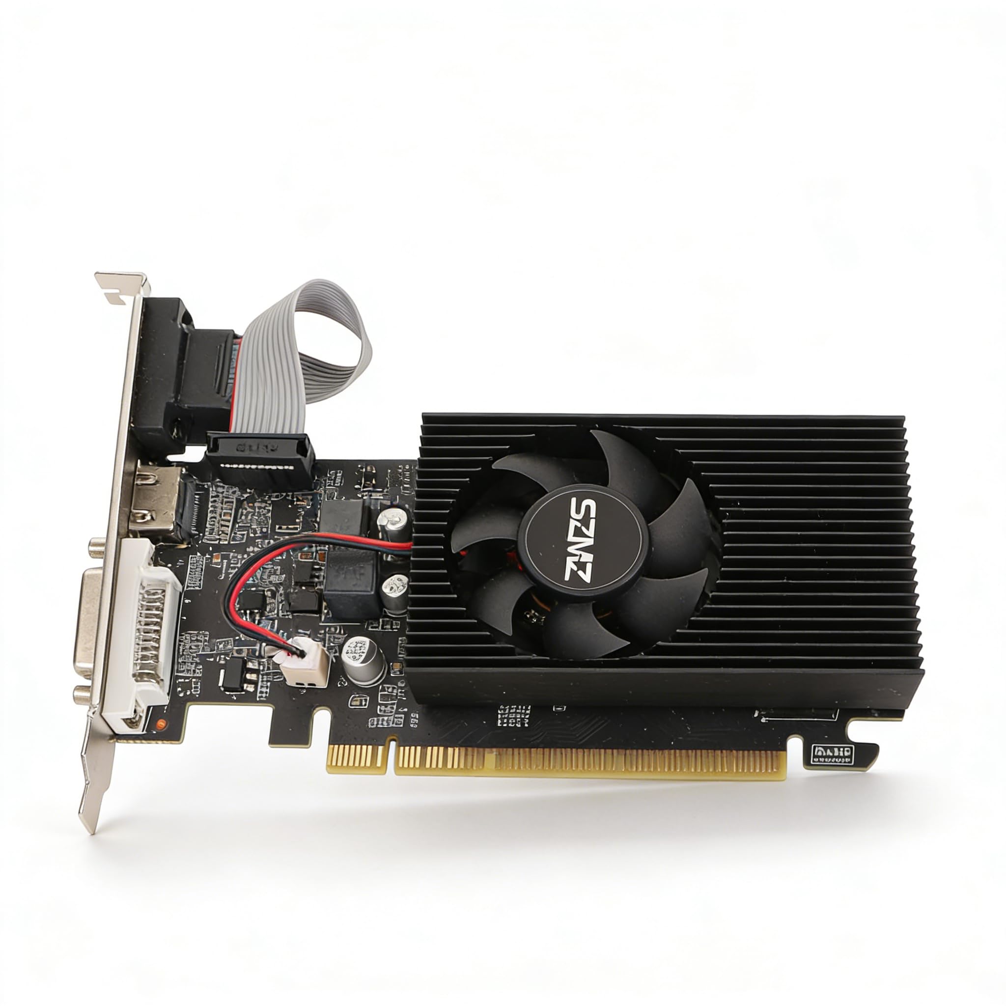 Karta Graficzna do Gier GT 730, Karta Graficzna 4G DDR3B 128-bitowa z obsługą Wentylatora Chłodzącego Interfejs Multimedialny VGA DVI HD Karty Graficzne do Gier