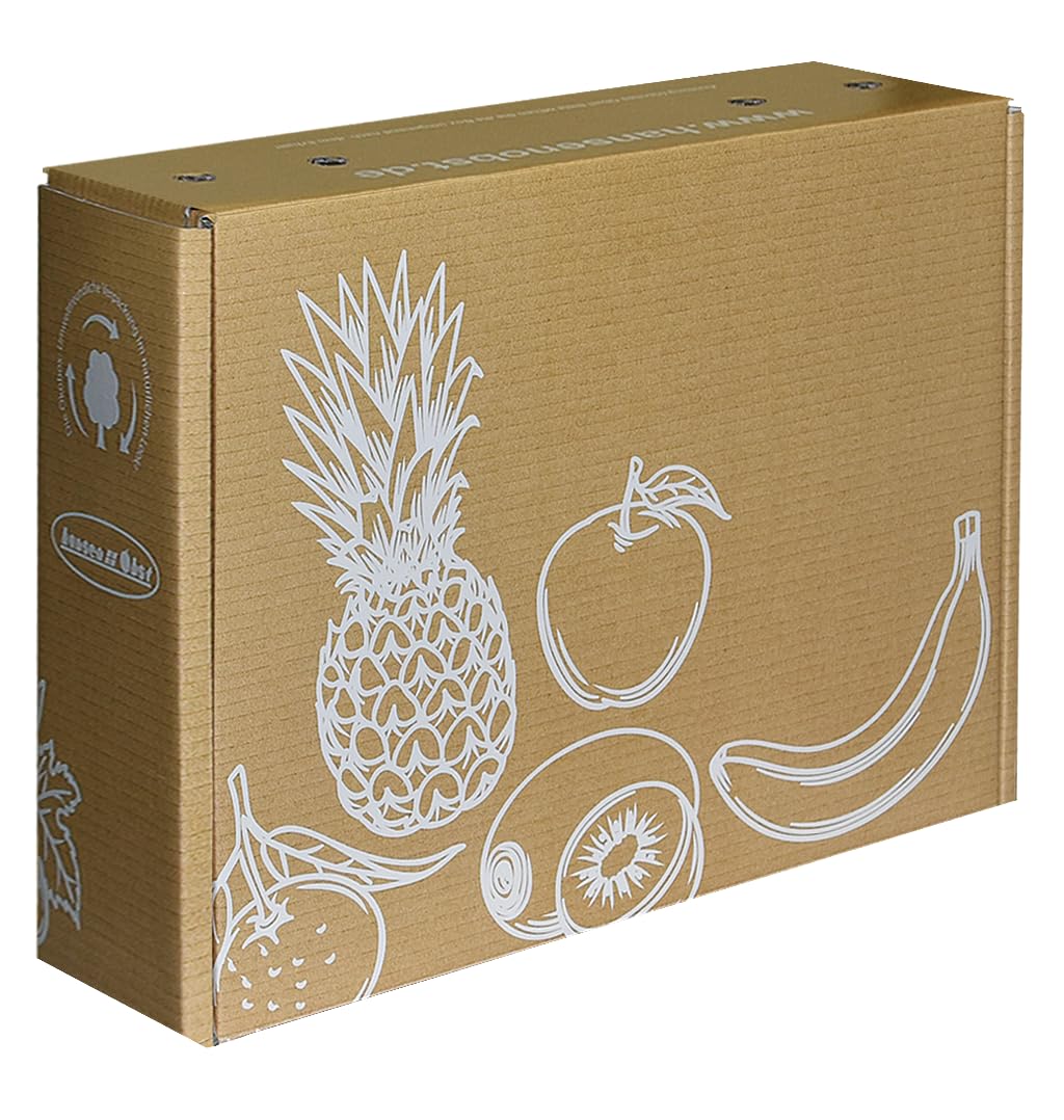 Hansen Obst Geschenkbox fruchtige Obst-Box Mitarbeiter-Obstbox Präsentkorb Obst-Geschenkset gefüllte Obstkiste Probier-Obstbox