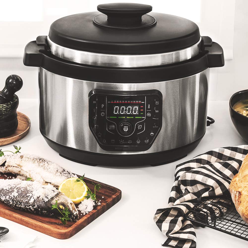 Cecotec Cuisinière programmable GM Modèle H Ovall. Capacité de 8 litres, 19 façons différentes de cuisiner, Couvercle avancé, extrêmement antiadhésif, Programmable sur 24 heures.