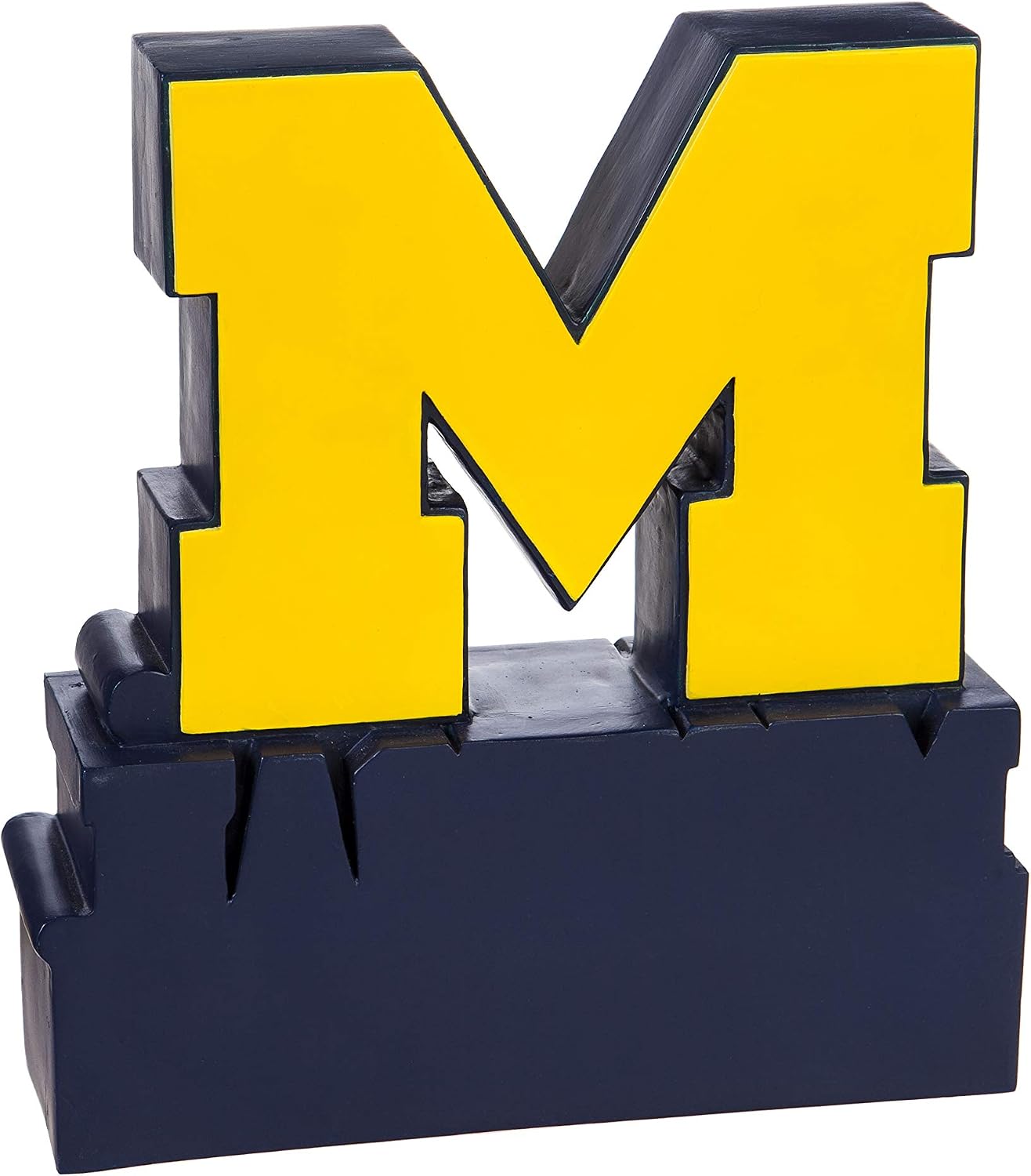 Team Sports America NCAA University of Michigan Fun Colorful Mascot Statue 12 Inches Tall