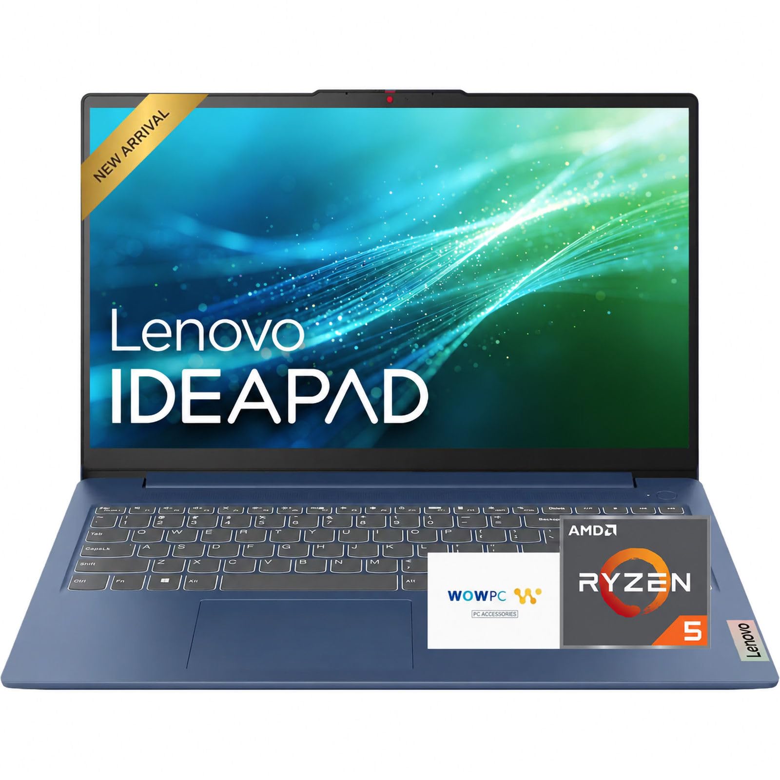 Lenovo IdeaPad Slim 3 • 15.6" FHD Business Laptop Computer • 2026 Edition • Latest AMD Ryzen 5 CPU(Beat i7-10710U) • 8GB DDR5 RAM DDR5 • 512GB SSD • Copilot AI • Windows 11 with Office 365 for The Web