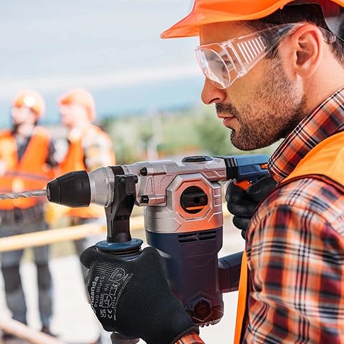 Miniatura 6 de ANDANDA Guantes de trabajo de seguridad, guantes de jardinería de punto sin costuras con revestimiento de poliuretano, guantes de trabajo ideales